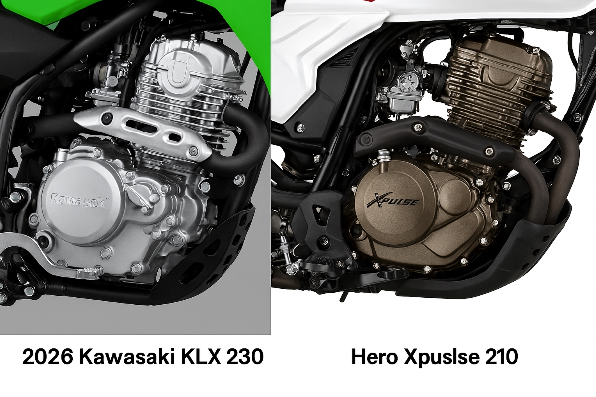 kawasaki klx 230 vs hero xpulse 210, kawasaki klx 230