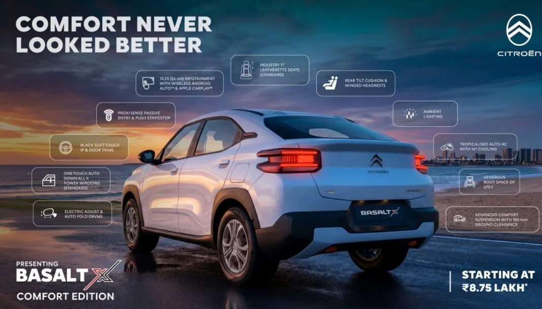 Citroen Basalt X Comfort Edition