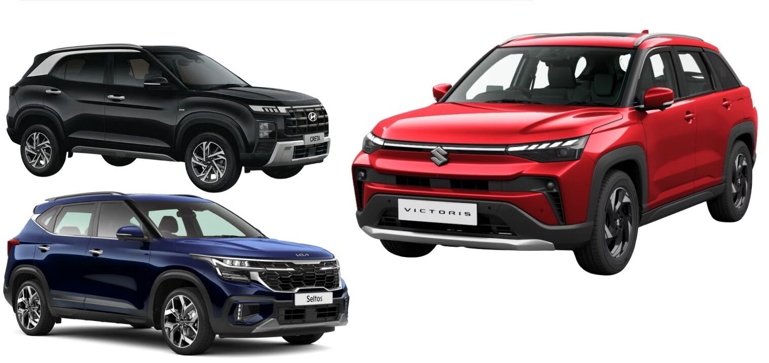 Maruti Victoris Vs Creta Vs Seltos